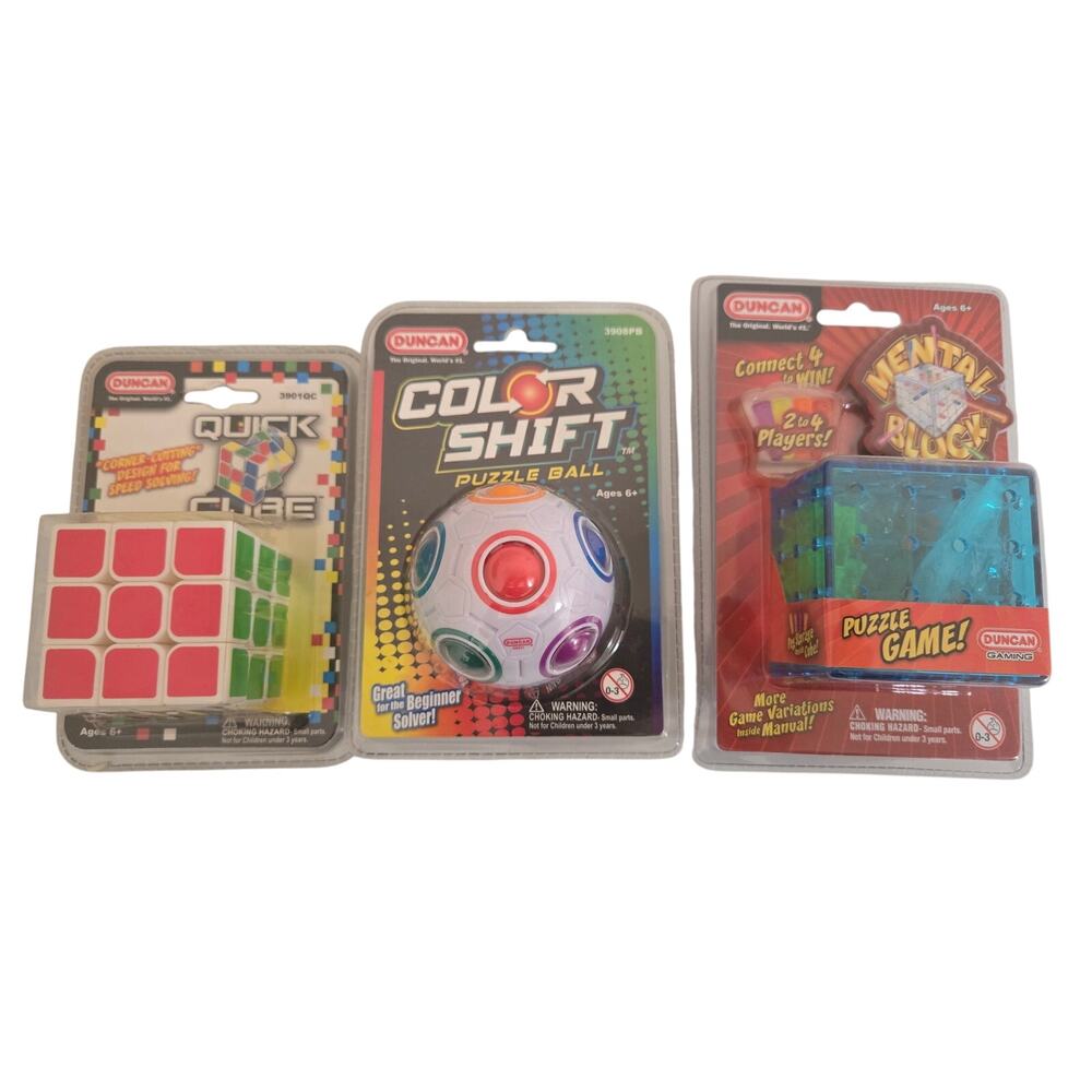Puzzle Toy Bundle – Color Shift Ball, Click Cube & Puzzle Pad Brain Teasers Set